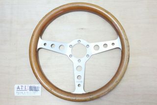 Vintage Momo Indy Timber Wood Steering Wheel 350mm 35cm,  1986,  Made In Italy