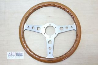 Vintage MOMO INDY Timber Wood Steering Wheel 350mm 35cm,  1986,  Made in Italy 3