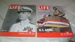 Ww2 Life Magazines Patton/leahy 1941/1942
