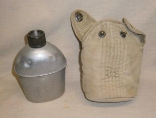 Vintage 1942 Wwii Us Army Canteen G & R Co