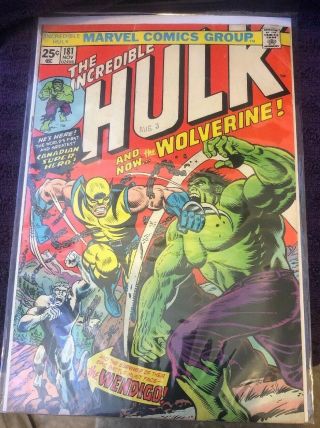 The Incredible Hulk 181 (nov 1974,  Marvel) With Value Stamp Ungraded