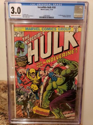 The Incredible Hulk 181 Cgc Blue Label 3.  0 Graded (nov 1974,  Marvel)