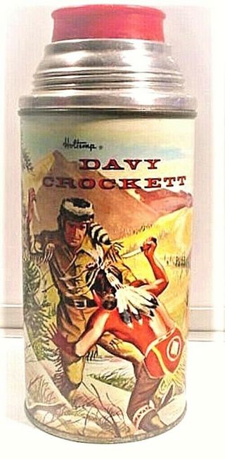 Vintage Davy Crockett Holtemp Thermos - No Lid Or Cup