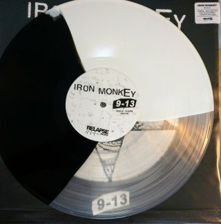 9 - 13 Iron Monkey Vinyl Lp White Black Clear Tri - Color W/patch /100