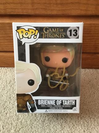 Funko Pop Game Of Thrones Brienne Of Tarth 13 Signed By Gwendoline Christie