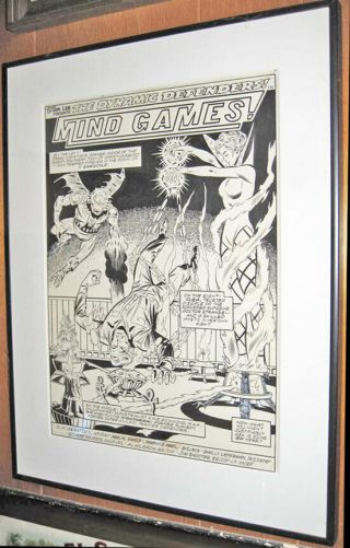 Defenders Mind Games Splash Opening Page Vol 1 No 102 12/1981 Stan Lee Nighthawk