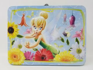 Tinker Bell Peter Pan Disney Fairy Kids Metal Tin Lunch Box Storage Carry All
