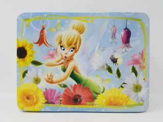 TINKER BELL Peter Pan Disney Fairy Kids Metal Tin Lunch Box Storage Carry All 2