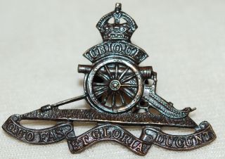 Wwii Royal Canadian Artillery Buttonhole Badge
