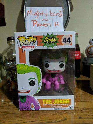 The Joker Funko Pop Heroes Batman Classic 44 Vaulted [damage Read Description]