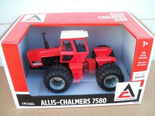 Allis Chalmers 7580 Diecast Toy Tractor By Ertl,  1/32 Scale,