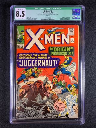 X - Men 12 Cgc 8.  5 Q (1965) - Org Of Professor X,  Org & 1st App Of The Juggernaut