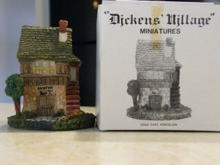 1986 Dept 56 Dickens Village Miniature/ Box Cold Cast Porcelain (smithy) Estate