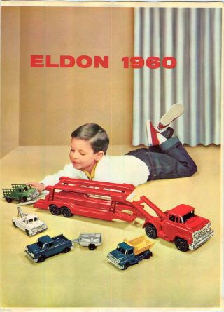1960 Advert 12 Page Eldon Toy Truck Ride Em Locomotive Pick Up Tow Wrecker Dump