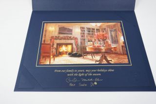 2010 Large Version Print Of The Official White House Presidential Christmas Card