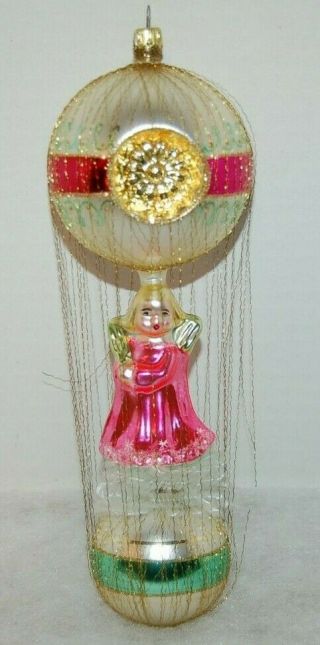 Radko Angels We Have Heard On High Christmas Ornament 93 - Sp - 01 Ball,  Gold Wire