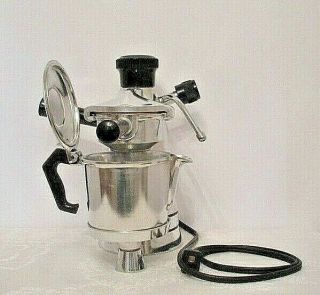 Vintage Salton Vesuviana Italian Espresso Maker All Metal Automatic Era Ex - 3