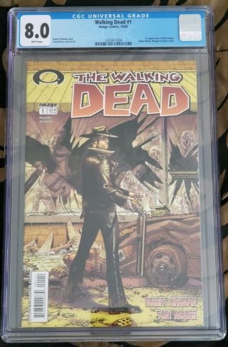 The Walking Dead 1 Cgc 8.  0 White Pages