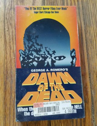 Dawn Of The Dead George A Romero Factory Horror Classic Vhs
