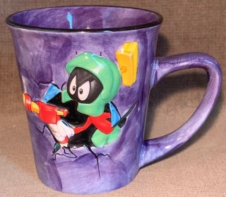Marvin The Martian 3d Coffee Mug Expres Looney Tunes Purple
