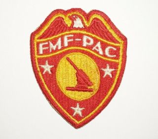 Fmf - Pac Anti - Aircraft Artillery Patch Usmc Marine Corps Wwii P0227