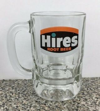 Hires Root Beer Glass Mug Heavy Glass
