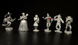 Wizard Of Oz Comstock Creations Inc Land Of Oz 6 Set Pewter Character Figurines