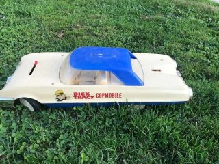 Dick Tracy Copmobile 24 " Police Car 1963 Ideal Battery Operated Vintage