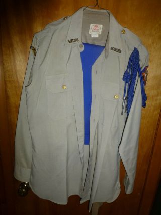 Vtg Ladies Auxiliary Vfw Uniform Pants Blazer Veterans Of Foreign War