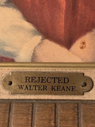 Margaret “Walter” Keane Big Eyes Vintage 1962 Print “Rejected” 3