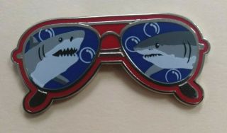 Seaworld Busch Gardens Sunglasses Series Trading Pin Sharks Reflections