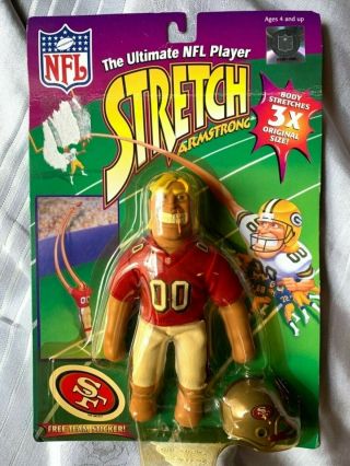 Vintage 90 S Nfl San Francisco 49ers Stretch Armstrong Toy