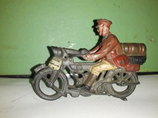 Britains Lead Motorcycle Pre War Motor Cycle Corp Dispatch Rider