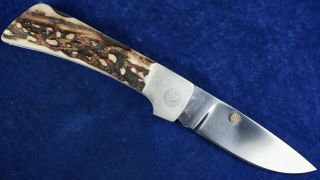 Vintage Jimmy Lile Hand Made Folding Knife W/ Case