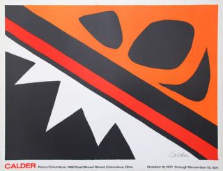 Alexander Calder La Grenouille Et Cie Ohio 1971 Signed Large 25x32 Lithograph