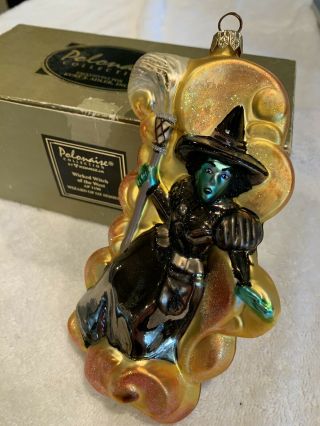 Polonaise Collectible Christmas Glass Ornament “wizard Of Oz” Wicked Witch