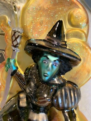 POLONAISE Collectible Christmas Glass Ornament “WIZARD OF OZ” Wicked Witch 2