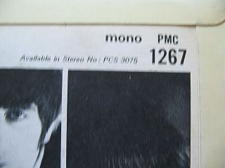 THE BEATLES RUBBER SOUL UK PARLOPHONE MONO LP ALBUM XEX 579 & 80 1965 V 3