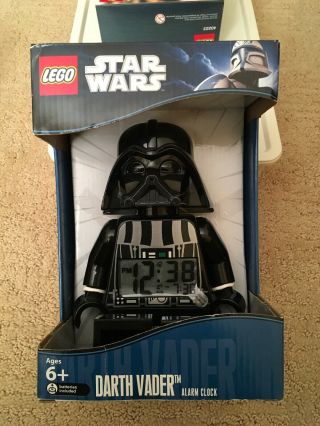 Lego Star Wars Darth Vader Digital Alarm Clock Black 9002113