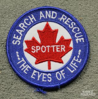 Caf Rcaf,  Search & Rescue " The Eyes Of Life " Spotter Jacket Crest/patch (19477)