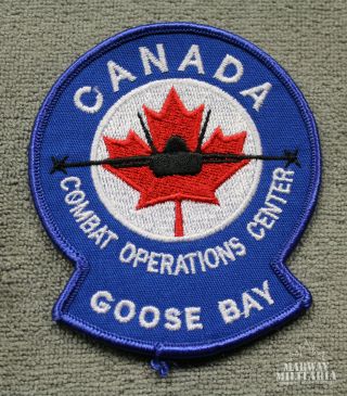 Caf Rcaf,  Canada Combat Operation Center Goose Bay Jacket Crest / Patch (19457)