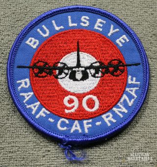 Caf Rcaf,  Bullseye 90 Raaf - Caf - Rnzaf Jacket Crest / Patch (19456)