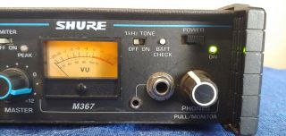 Shure M367 portable microphone mixer with power cord vintage radio station 2