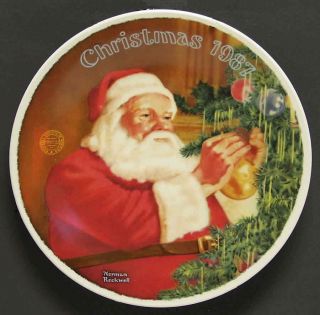 Rockwell Society Christmas Plate Santas Gift 1987