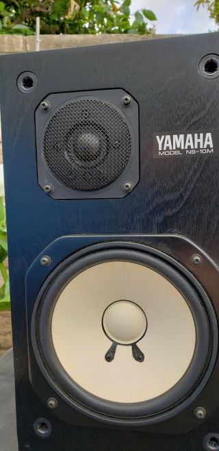Vintage Yamaha NS10M Home / Studio Monitor Bookshelf Speakers Pair 3