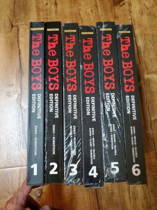 The Boys Definitive Edition Volume 1,  2,  3,  4,  5,  6 Complete Set Garth Ennis