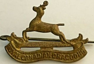 Wwii Royal Canadian Dragoons Cap Badge,  1st Canadian Infantry Division