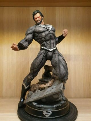 Custom Black Superman 1/4 Statue Not Sideshow Premium Format
