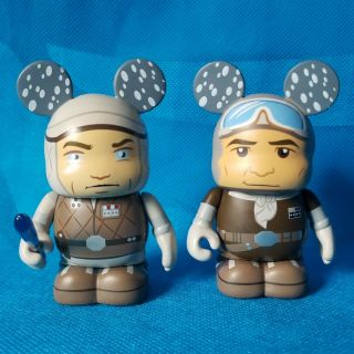 Disney Star Wars 3 " Vinylmation Series 4 Figures - Hoth Luke And Hoth Han Solo