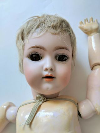 Antique Handwerck Bisque Head Doll Composition Body 3